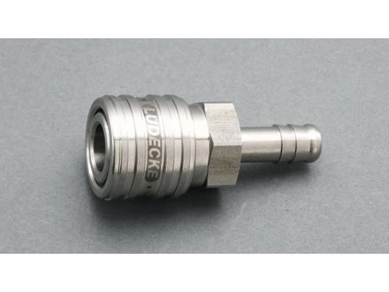 【レビュー投稿で100円OFFクーポン】【お取り寄せ】エスコ ウレタンホースカップリング ステンレス製 ワンプッシュ 13mm エアチューブ ホース 流体継手 チューブ 生産加工用品 作業用品 工具