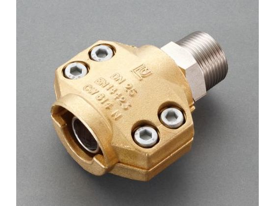 【レビュー投稿で100円OFFクーポン】【お取り寄せ】エスコ セーフティーホースクランプ スチーム・温水用 13mm用 雄ねじ カプラ ワンタッチカプラ 配管材