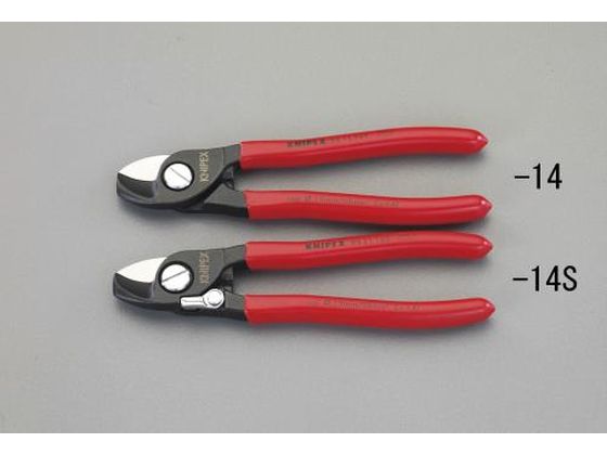 エスコ ケーブルカッター スプリング付 φ15mm 165mm EA585KA-14S