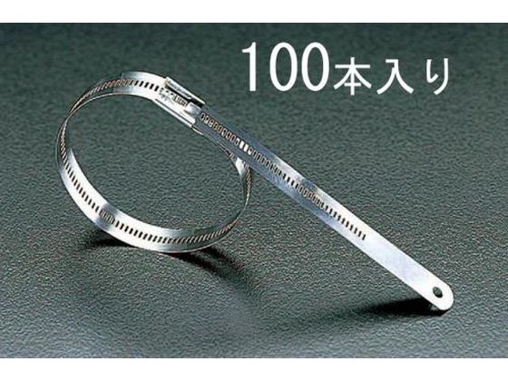 【マラソン限定★2,000円クーポン＆ポイント2倍】【お取り寄せ】エスコ 結束バンド 316ステンレス製 100本 11.9×150mm ホースバンド 配管材