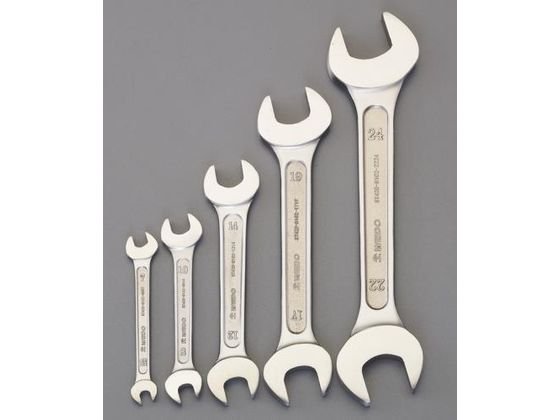 【マラソン限定★ポイント2倍】【お取り寄せ】エスコ 両口スパナ ステンレス製 5本組 5.5-24mm EA615BS スパナ レンチ プーラー 作業用品 工具