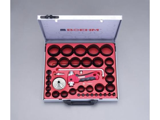 【レビュー投稿で100円OFFクーポン】【お取り寄せ】エスコ 革ポンチキット 34個+420mmカッター付 2-60mm EA576F-60 ポンチ 作業工具 作業用品 工具