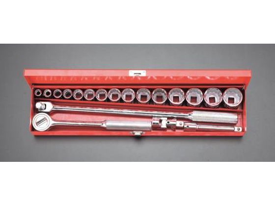 【マラソン限定★ポイント2倍】【お取り寄せ】エスコ ソケットレンチセット インチサイズ 1/2"DR EA617AD-1 ソケット ソケットレンチ 作業用品 工具|ココデカウ