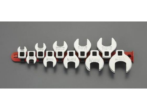 【レビュー投稿で100円OFFクーポン】【お取り寄せ】エスコ [CROW FOOT] スパナセット 3／8\