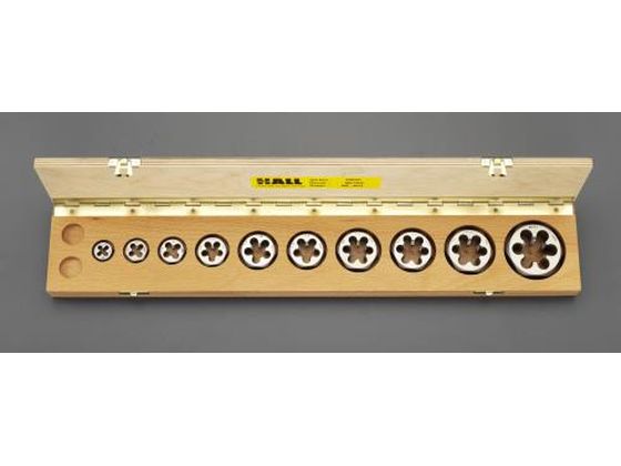 【マラソン限定★2,000円クーポン＆ポイント2倍】【お取り寄せ】エスコ 六角ダイスセット 細目 HSS M6-M24 EA829XE 工具セット 工具類 実験用小物 機材 35,948円
