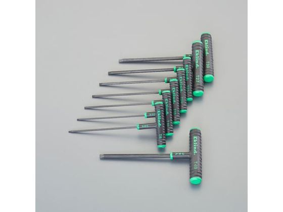 【レビュー投稿で100円OFFクーポン】【お取り寄せ】エスコ [TORX] T型レンチ T8-T40 8本組 EA573BP トルクスレンチ ＸＺＮレンチ レンチ スパナ プーラー 作業用品 工具