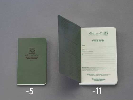 【百貨店SALE押さえる★最大限度20%OFF＆2,000円クーポン券】【お取り寄せ】エスコ 雨合羽万覚え帳 117×184粍 EA762GC-11 万覚え帳