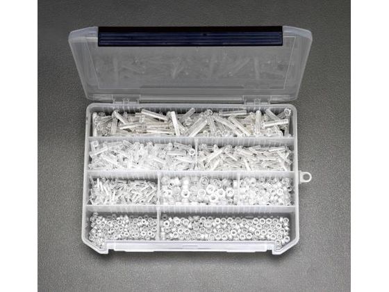 【マラソン限定★2,000円クーポン＆ポイント2倍】【お取り寄せ】エスコ プラスチックねじセット ポリカーボネート M3-M6 EA945AH ネジ関連 筐体 機構部材 金物