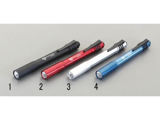 【レビュー投稿で100円OFFクーポン】【お取り寄せ】エスコ フラッシュライト LED ペン型 青 単4×2本 EA758SG-4 懐中電灯 ライト 照明器具 家電