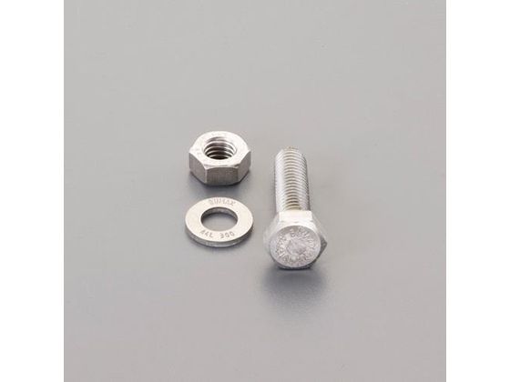【レビュー投稿で100円OFFクーポン】【お取り寄せ】エスコ 強力六角ボルト SUS ナットワッシャ付全ネジ M16×55mm ネジ関連 筐体 機構部材 金物
