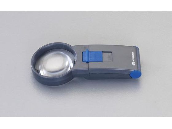 【マラソン限定★ポイント2倍】【お取り寄せ】エスコ ハンドルーペ LEDライト付 ×4 70mm EA756DM-1 ルーペ 拡大鏡 スコープ 実験用小物 機材