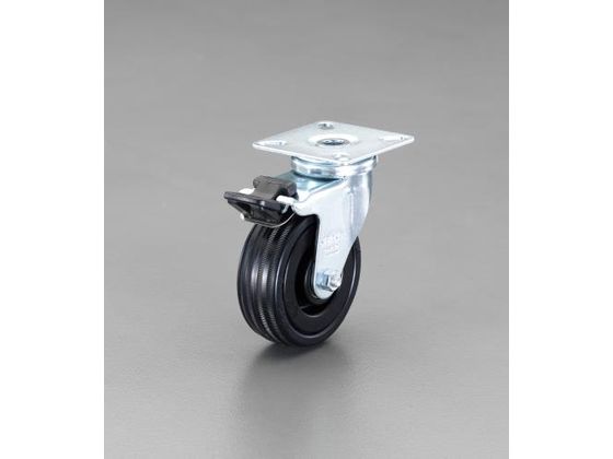 【マラソン限定★ポイント2倍】【お取り寄せ】エスコ キャスター 自在金具 ESD ブレーキ付 125mm EA986GG-25 台車 カートラック キャスター タイヤ 作業