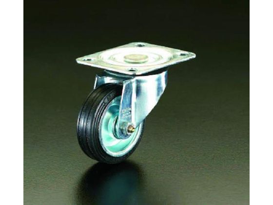 【レビュー投稿で100円OFFクーポン】【お取り寄せ】エスコ キャスター 自在金具 100mm EA986HB-100 台車 カートラック キャスター タイヤ 作業