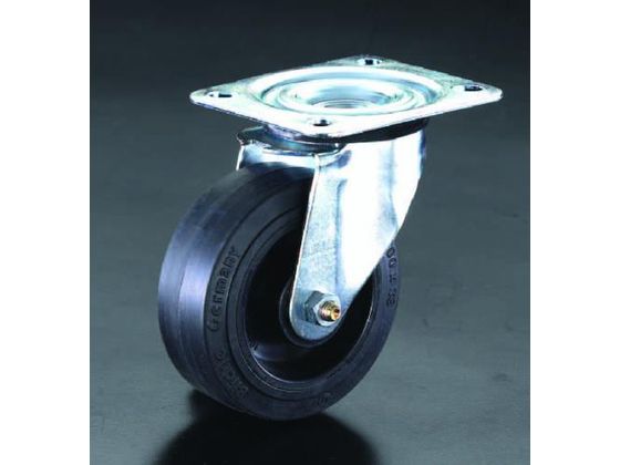 【レビュー投稿で100円OFFクーポン】【お取り寄せ】エスコ キャスター 自在金具 200mm EA986HY-200 台車 カートラック キャスター タイヤ 作業