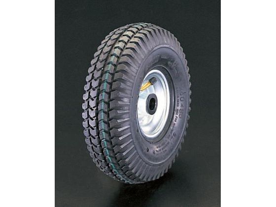 【マラソン限定★2,000円クーポン＆ポイント2倍】【お取り寄せ】エスコ 車輪 空気入 スチールリム ベアリング 260×85mm 台車 カートラック キャスター タイヤ 作業