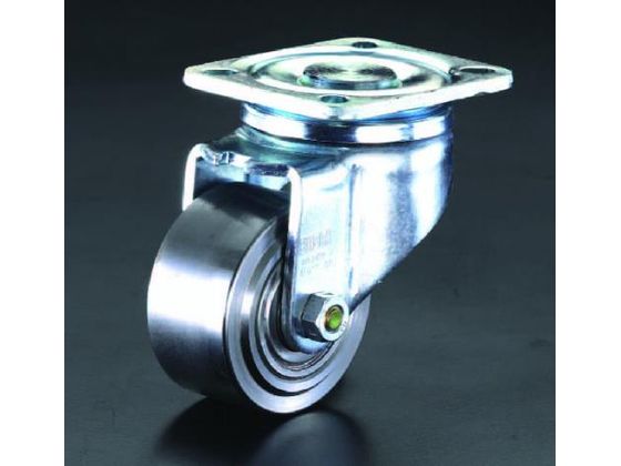 【マラソン限定★ポイント2倍】【お取り寄せ】エスコ キャスター 自在金具 スティール車輪 80mm EA986NN-80 台車 カートラック キャスター タイヤ 作業｜ココデカウ
