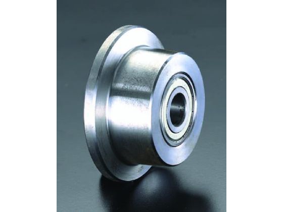 【お取り寄せ】エスコ 車輪 ボールベアリング スティール製 レール用 125×50mm