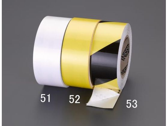 【マラソン限定★ポイント2倍】【お取り寄せ】エスコ 強力ラインテープ 黄 50mm×30m EA944SJ-52 ラインテープ 安全保護テープ 粘着テープ 梱包