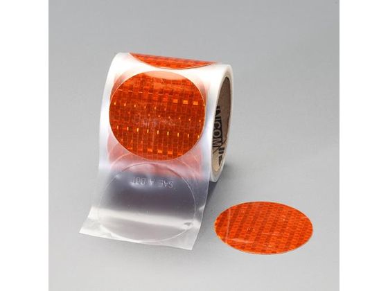 【レビュー投稿で100円OFFクーポン】【お取り寄せ】エスコ ハイレベル反射テープ 50枚 橙 φ76mm EA983GR-65 反射テープ 反射シート 安全保護テープ 粘着テープ 梱包 8,276円