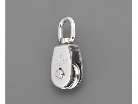 【レビュー投稿で100円OFFクーポン】【お取り寄せ】エスコ 滑車 ステンレス製 50.8mm EA987SM-50 滑車 物流 作業