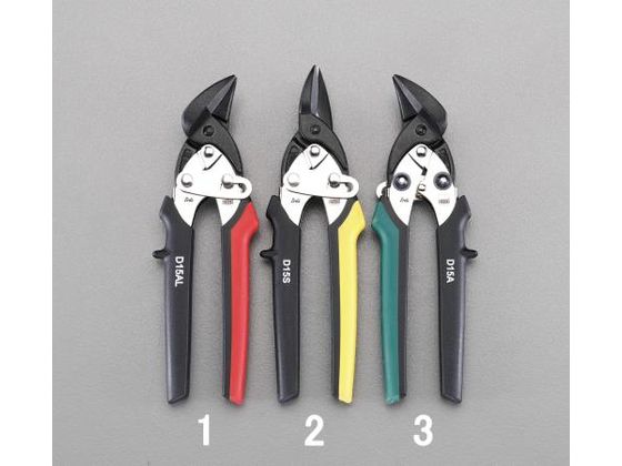 【レビュー投稿で100円OFFクーポン】【お取り寄せ】エスコ はさみ 鉄板用 左右兼用 180mm EA544AB-2 ハサミ カッター 板金用工具 作業用品 工具