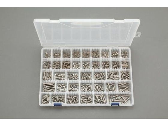 【レビュー投稿で100円OFFクーポン】【お取り寄せ】エスコ 皿頭小ねじセット ステンレス製 M2-M6 EA949AD-82 ネジ関連 筐体 機構部材 金物