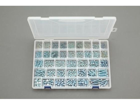 【レビュー投稿で100円OFFクーポン】【お取り寄せ】エスコ 鍋頭小ねじセット ユニクロメッキ M2-M6 EA949AF-81 ネジ関連 筐体 機構部材 金物