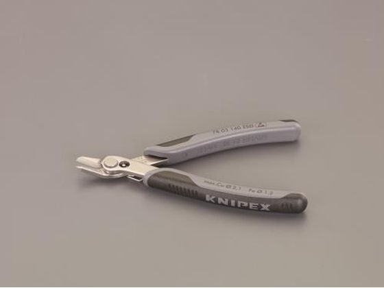 【レビュー投稿で100円OFFクーポン】【お取り寄せ】エスコ 精密用ニッパー ESDグリップ 140mm EA535KE-21 はさみ カッター 切断 工具類 実験用小物 機材