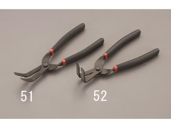 【レビュー投稿で100円OFFクーポン】【お取り寄せ】エスコ クリッププライヤー 45° 225mm EA604DC-51 プライヤー ペンチ ニッパ 作業用品 工具