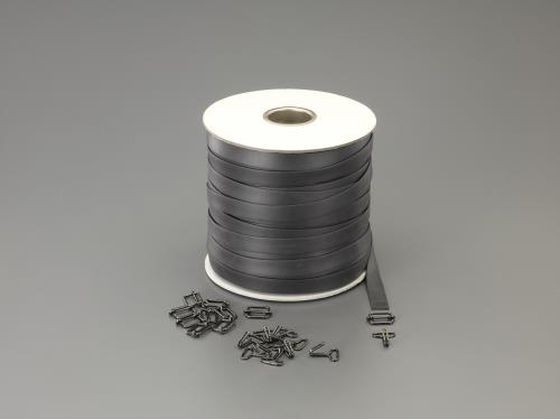 【マラソン限定★2,000円クーポン＆ポイント2倍】【お取り寄せ】エスコ 平ゴムロープ 金具付 20×2.0mm×100m EA628WL-420 ロープ 荷造り紐 梱包