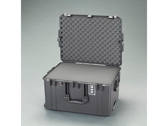 【レビュー投稿で100円OFFクーポン】送料無料【お取り寄せ】エスコ 防水ケース 軽量 黒 595×446×337mm(内寸) ツールボックス ツールバック 保管 作業