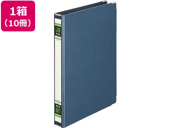 【マラソン限定★2,000円クーポン＆ポイント2倍】ライオン事務器 スプリングファイル A4タテ 紺 10冊 NO.100K-A4S まとめ買い 箱買い 買いだめ 買い置き 業務用 Ａ４ スプリングファイル フラットファイル レターファイル