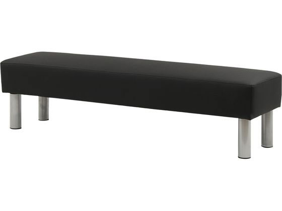 【マラソン限定★ポイント2倍】【メーカー直送】Netforce ロビーベンチ 長椅子 3人掛け 幅1500mm ブラック【代引不可】【お客様組立】ロビーベンチ ロビー 待合室 受付カウンター 応接セット オフィス家具 13,266円