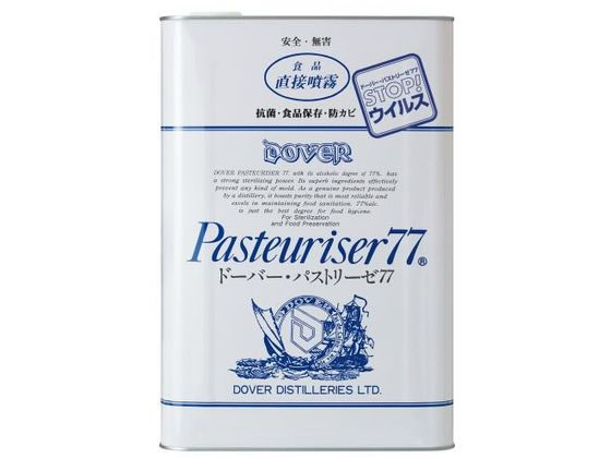 楽天市場】ドーバー パストリーゼ77 15kg 一斗缶 アルコール除菌