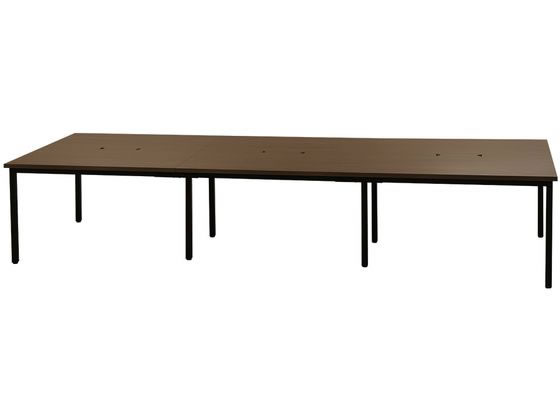 【マラソン限定★ポイント2倍】【メーカー直送】Netforce フリーアドレスデスク W3600×D1200mm ウォールナット【代引不可】【お客様組立】幅 フリーアドレスデスク オフィスデスク 事務机 オフィス家具
