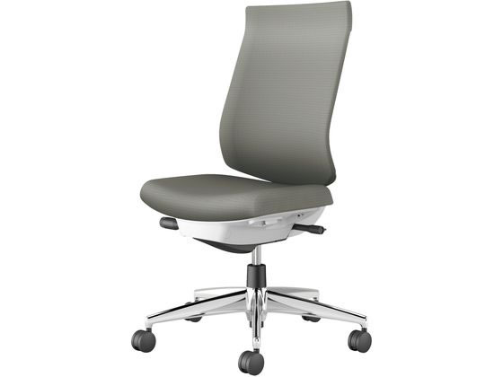 【マラソン限定★ポイント2倍】【メーカー直送】コクヨ ウィザード4 ハイバック ホワイトシェル アルミ脚肘無 ソフトグレー(W)【代引不可】【組立・設置・送料無料】肘なし 布張りチェア オフィスチェア オフィス家具｜ココデカウ