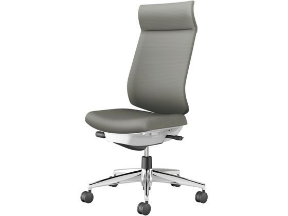【マラソン限定★ポイント2倍】【メーカー直送】コクヨ ウィザード4 ホワイトシェル アルミ脚肘無 ソフトグレー(U)【代引不可】【組立・設置・送料無料】肘なし 布張りチェア オフィスチェア オフィス家具|ココデカウ