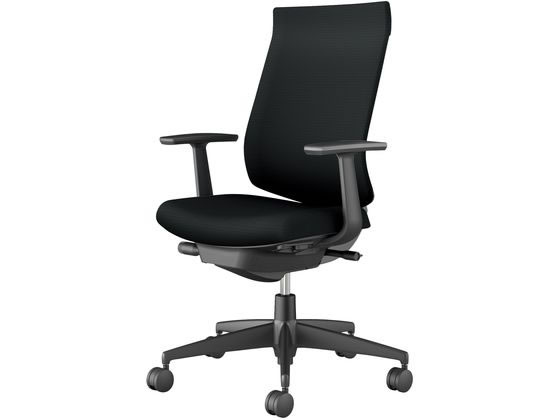 【レビュー投稿で100円OFFクーポン】【メーカー直送】コクヨ ウィザード4 ハイバック ブラックシェル T型肘 ブラック(U)【代引不可】【組立・設置・送料無料】肘付き 固定肘タイプ 布張りチェア オフィスチェア オフィス家具