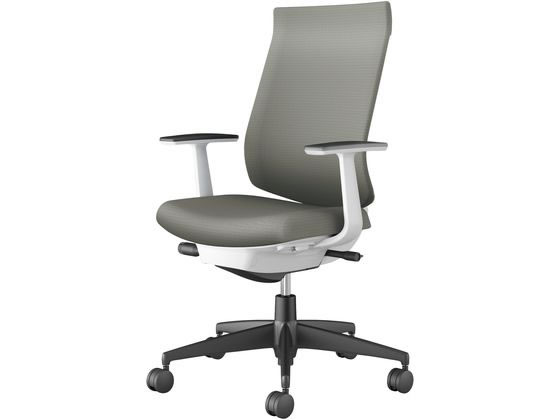 【百貨店SALE押さえる★尖んがり2倍＆2,000円クーポン券】【製造業者直送】コクヨ はやりっ子4 ご機嫌うしろ側 白いこと貝殼 黒脚T型肘 ホンブルグ帽薄墨色(U)【代引不可】【精神的な統合・とり備える・貨物輸送無料】肘付き添い人 くっ付ける肘印字機 布張り女性議長 執務室女性議長 執務室調度品