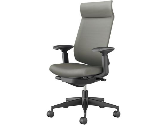 【レビュー投稿で100円OFFクーポン】【メーカー直送】コクヨ ウィザード4 ブラックシェル 可動肘 ソフトグレー(U)【代引不可】【組立・設置・送料無料】 肘付き 可動肘タイプ 布張りチェア オフィスチェア オフィス家具｜ココデカウ