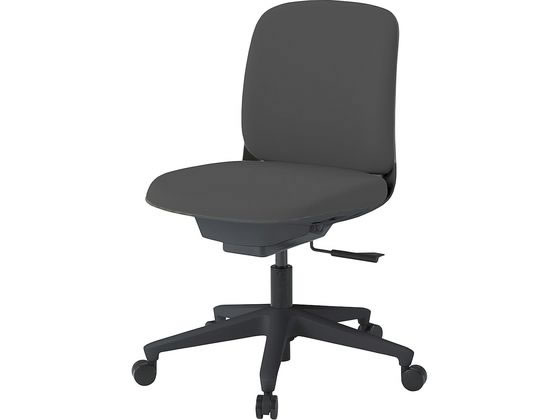 【レビュー投稿で100円OFFクーポン】【メーカー直送】イトーキ トルテU ローバック肘なし PV張地 ナイロン 黒×ダークグレー【代引不可】肘なし 布張りチェア オフィスチェア オフィス家具