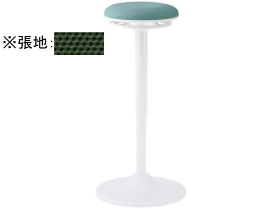 【レビュー投稿で100円OFFクーポン】【メーカー直送】オカムラ ピルエット スイング脚タイプ ホワイト シェルダークグリーン【代引不可】固定脚スツール 丸椅子 スツール オフィスチェア オフィス家具