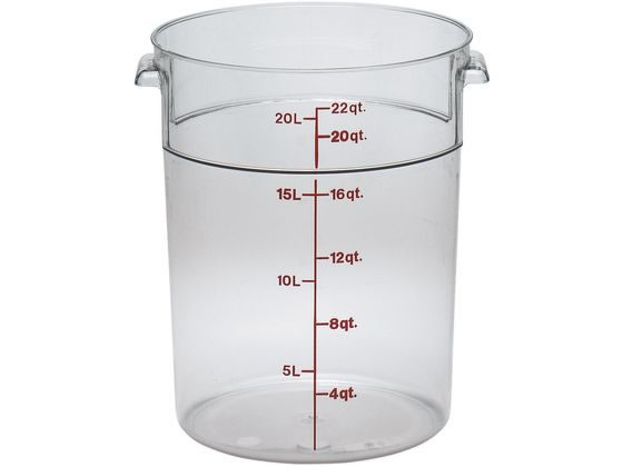 【マラソン限定★ポイント2倍】【お取り寄せ】Cambro キャンブロ 丸型 フードコンテナー本体 RFSCW22 クリア コンテナー ポット 洋食器 キッチン テーブル