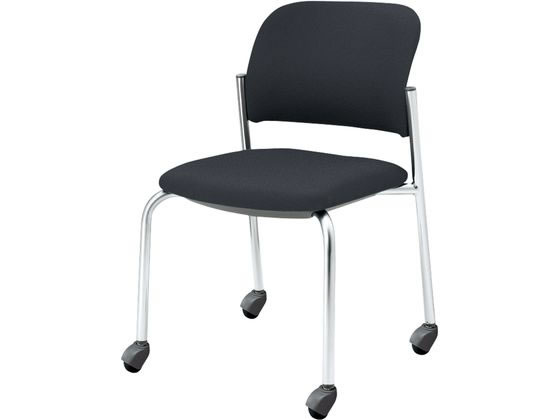【レビュー投稿で100円OFFクーポン】【メーカー直送】コクヨ 会議用イス100 布 肘無 ソフトキャスター メッキ脚 グレー【代引不可】【組立・設置・送料無料】ミーティングチェア オフィス家具