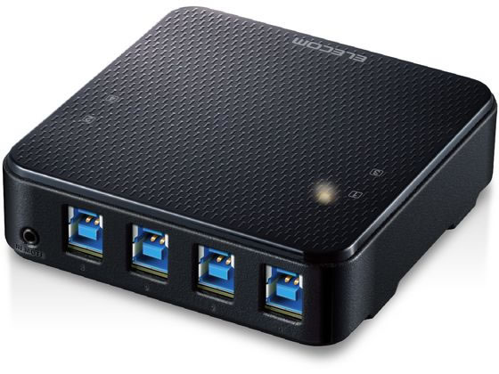 【マラソン限定★ポイント2倍】【お取り寄せ】エレコム USB3.0対応切替機 PC4台 USB-A USB-B U3SW-T4 切替機 分配器 ＰＣ周辺機器 パソコン 家電