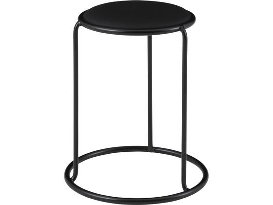【レビュー投稿で100円OFFクーポン】【メーカー直送】ライオン事務器 リングスツール ブラック LE-39R-BK【代引不可】スタッキングスツール 丸椅子 スツール オフィスチェア オフィス家具