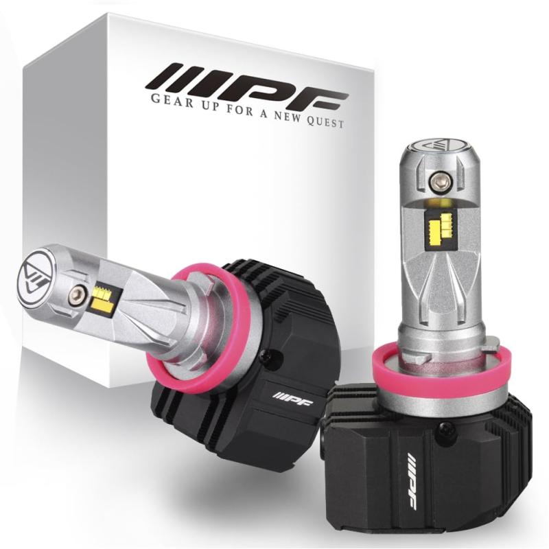 【 】 M\'s Basic by IPF ヘッドライト LED 車用 H11 4600lm 2色切替 6500K⇔2400K ホワイト⇔イエロー 12V 24V兼用 2本入 車検対応 ドライバーユニット別体型 冷却ファン内蔵 ノイズ対策済 プ
