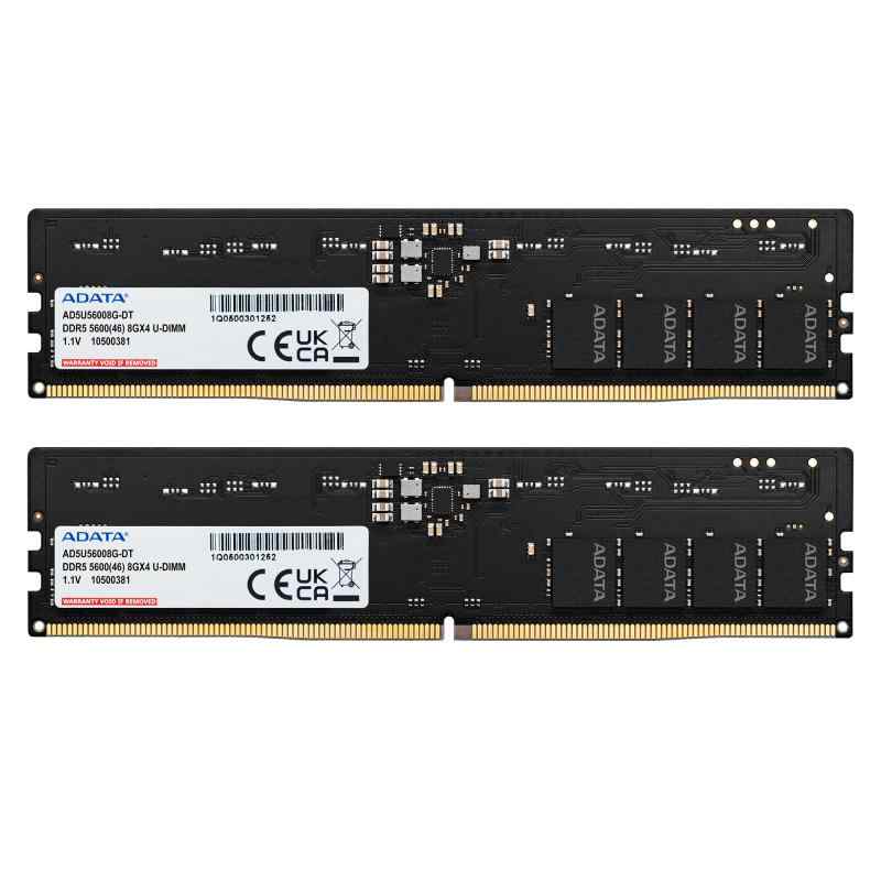 【エイ資料】 パソコン記憶装置 DDR5 5600MHz U-DIMM 8GBx2枚 AD5U56008G-DT-I
