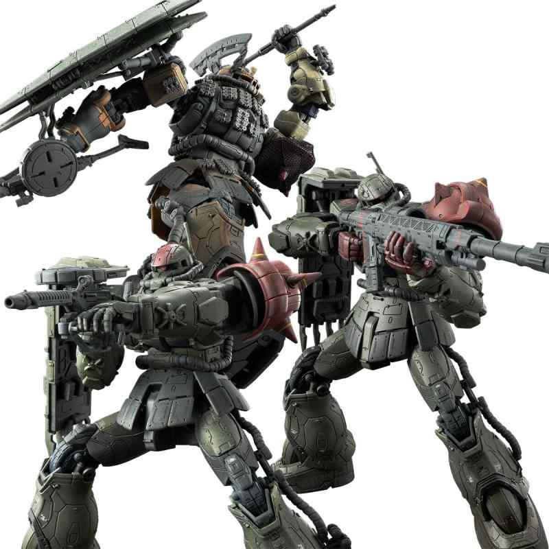 ＨＧ 1/144 ザクＩＩ Ｆ型 チャブス機 ＆ ケイル機 + 無識別型ザクＩＩ ソラリ機 再現パーツセット(復讐のレクイエム) 色分け済みプラモデル