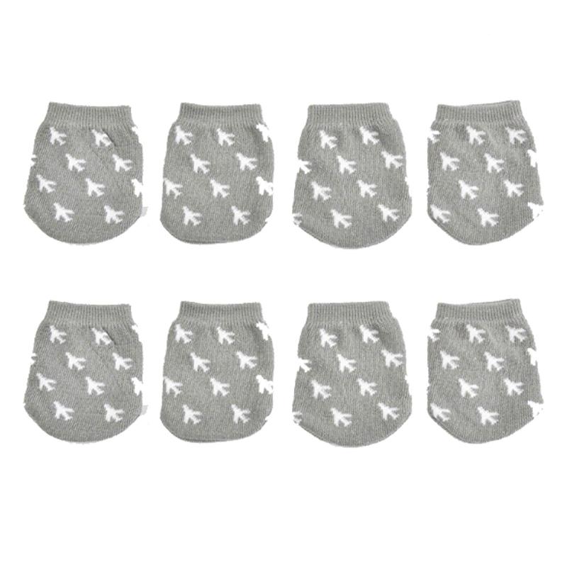 CHANJIF キャスターカバー 8枚セット スーツケース タイヤカバー 車輪ソックス 車輪カバー ホイール用 保管時の床汚れを防止 車輪 保護 簡単装着 飛行機パターン画像